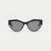 1802202311 Madrid, Black Green sunglasses front view