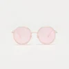 1802202362 Ghent, Gold Pink sunglasses front view