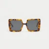 1802202430 Nelson, Yellow Tortoise sunglasses front view