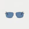 1802202461 Cable, Blue Silver sunglasses front view