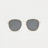 1802202538 Liege, Gold Cream sunglasses front view